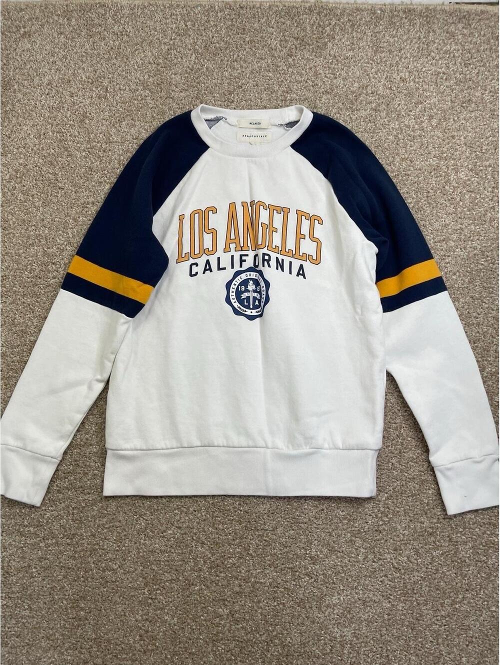Aeropostale Los Ángeles California Mens  Crew Neck  Knit Sweater Sz S